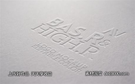 LOGO贴图样机PSD展示效果图-源文件-素材国度dc10000.com