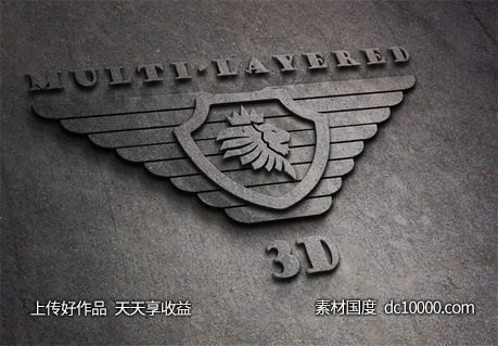 LOGO贴图样机PSD展示效果图 - 源文件