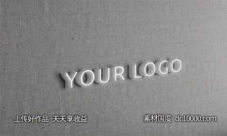 LOGO贴图样机PSD展示效果图-源文件-素材国度dc10000.com