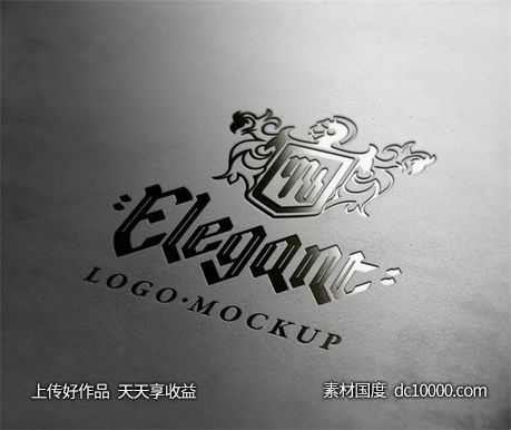 LOGO贴图样机PSD展示效果图-源文件-素材国度dc10000.com