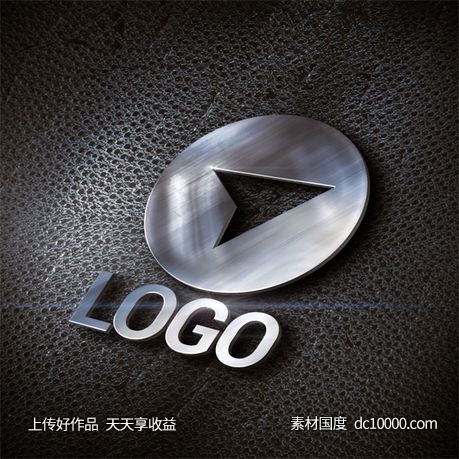 LOGO贴图样机PSD展示效果图 - 源文件