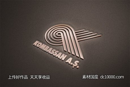 LOGO贴图样机PSD展示效果图 - 源文件