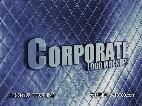 LOGO贴图样机PSD展示效果图-源文件-素材国度dc10000.com