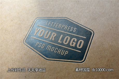 LOGO贴图样机PSD展示效果图-源文件-素材国度dc10000.com