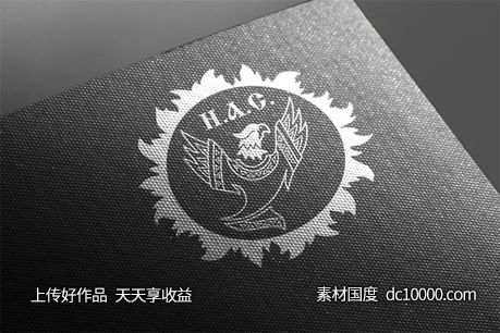 LOGO贴图样机PSD展示效果图-源文件-素材国度dc10000.com