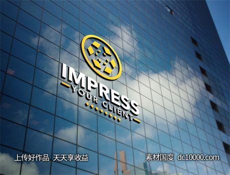 LOGO贴图样机PSD展示效果图 - 源文件