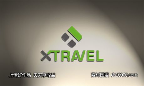 LOGO贴图样机PSD展示效果图-源文件-素材国度dc10000.com