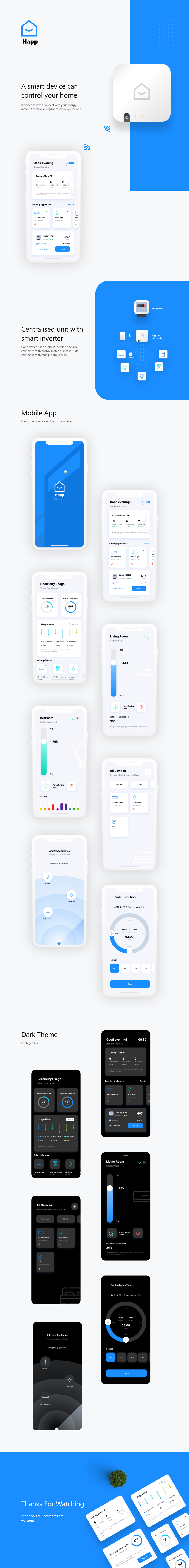 Smart Home 智能家居App ui .xd素材下载
