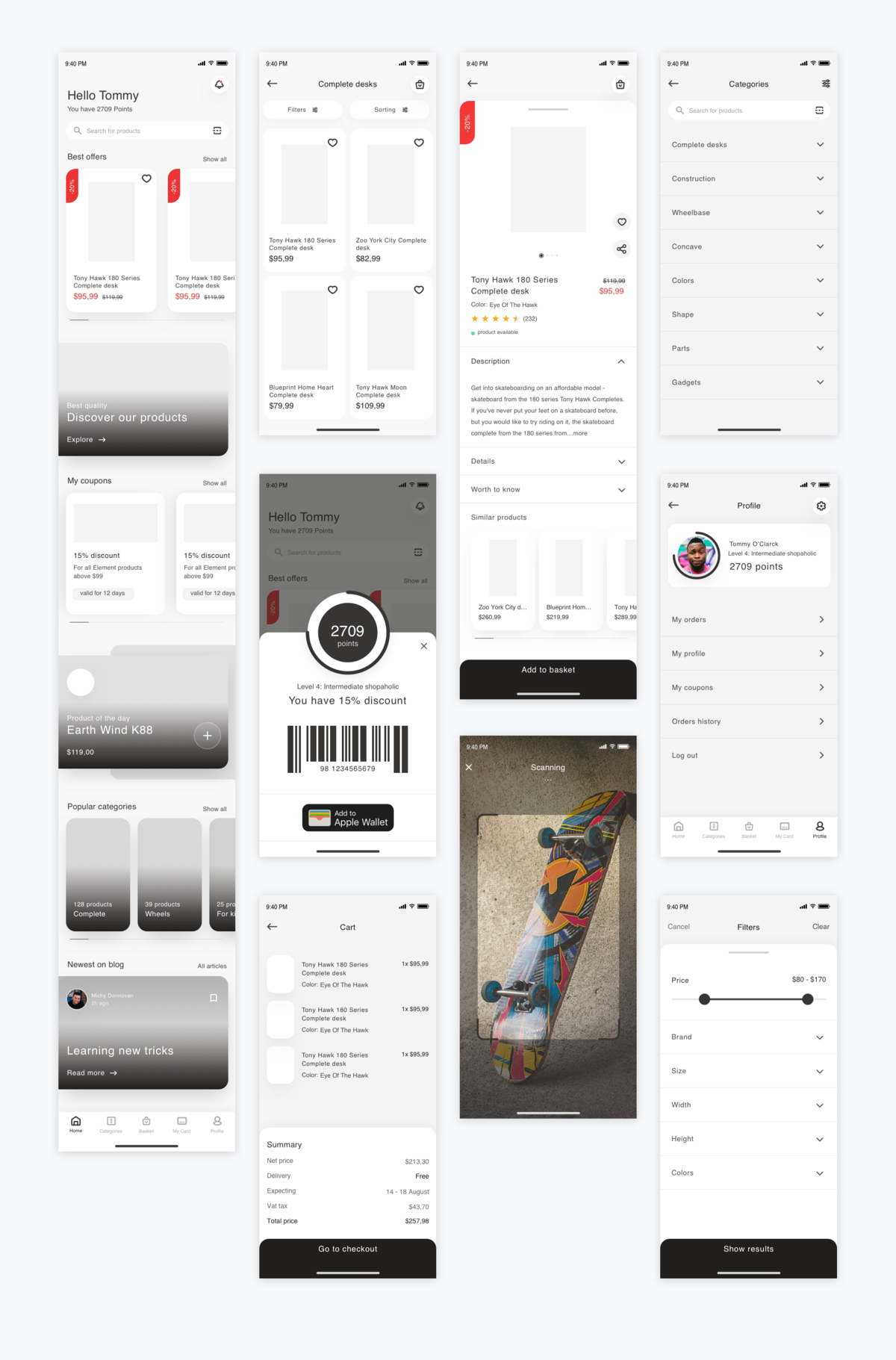 猫眼类似 电影票务app ui .xd素材下载