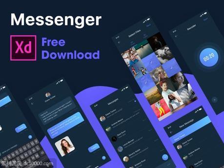 Messenger App .xd下载 - 源文件