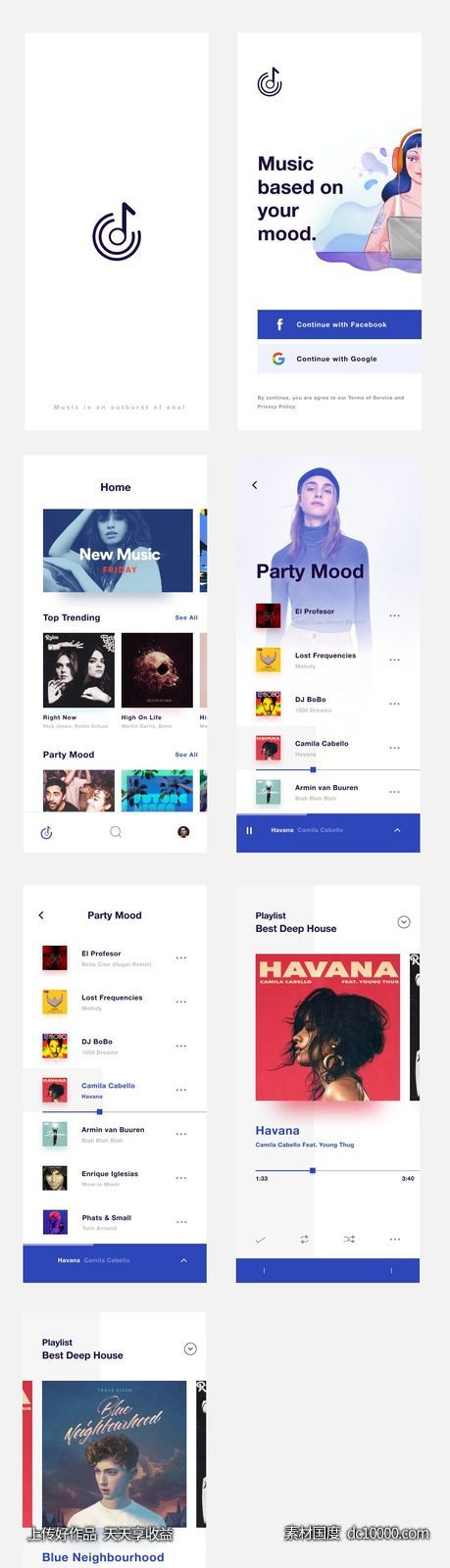 音乐app ui .sketch素材下载-源文件-素材国度dc10000.com