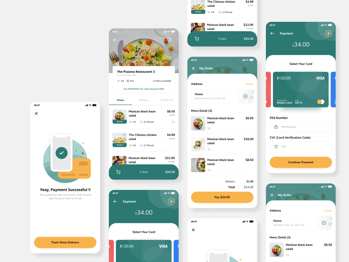 订餐、外卖app ui .fig素材下载