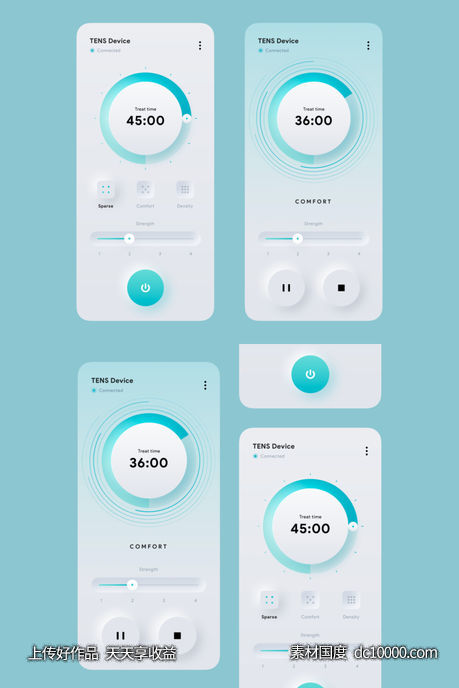 智能硬件控制app ui .sketch素材下载-源文件-素材国度dc10000.com