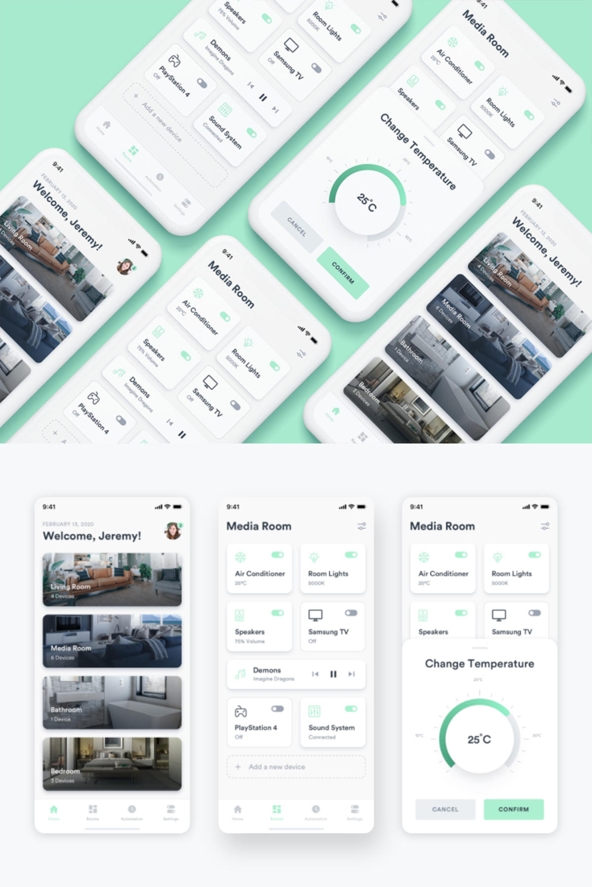 智能家居app ui .sketch素材下载