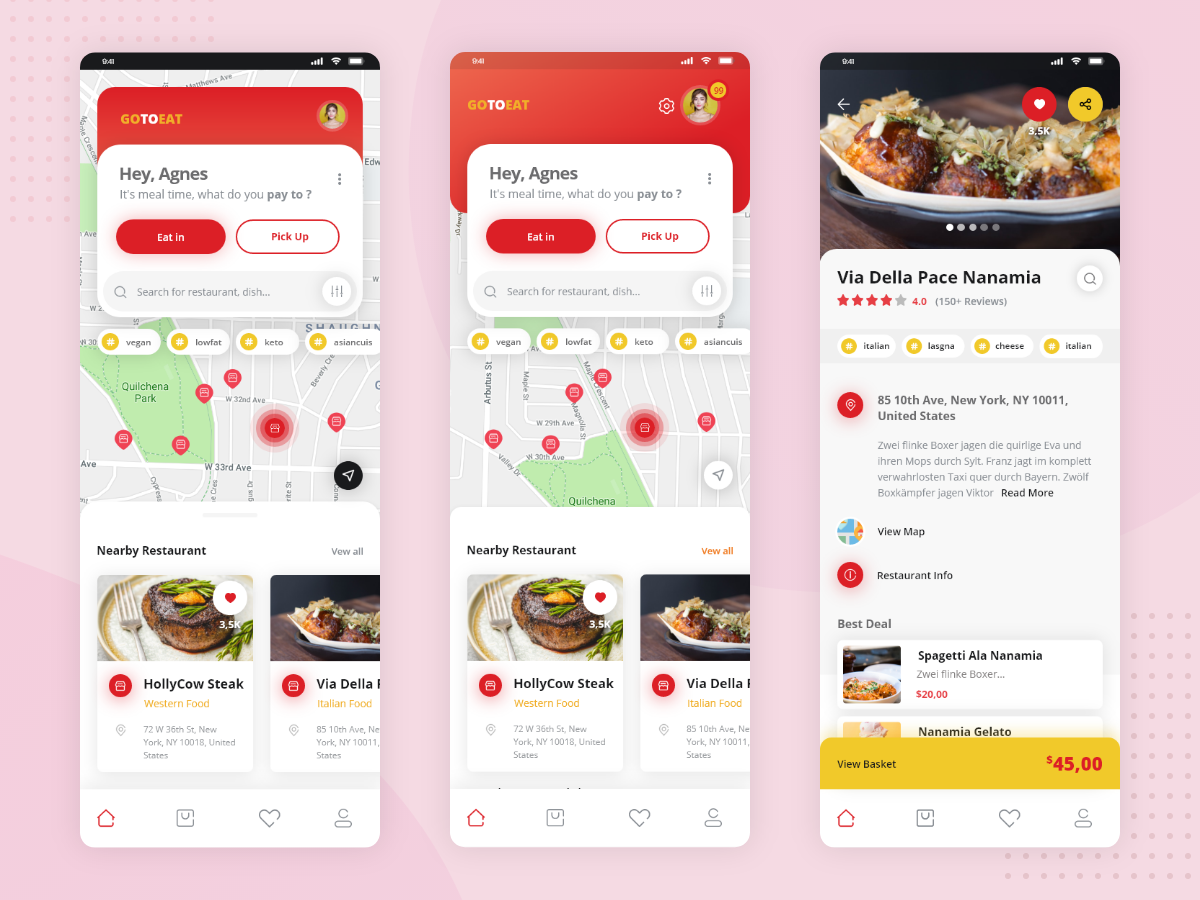 GoToEat 美食地图 Food App ui .sketch素材下载