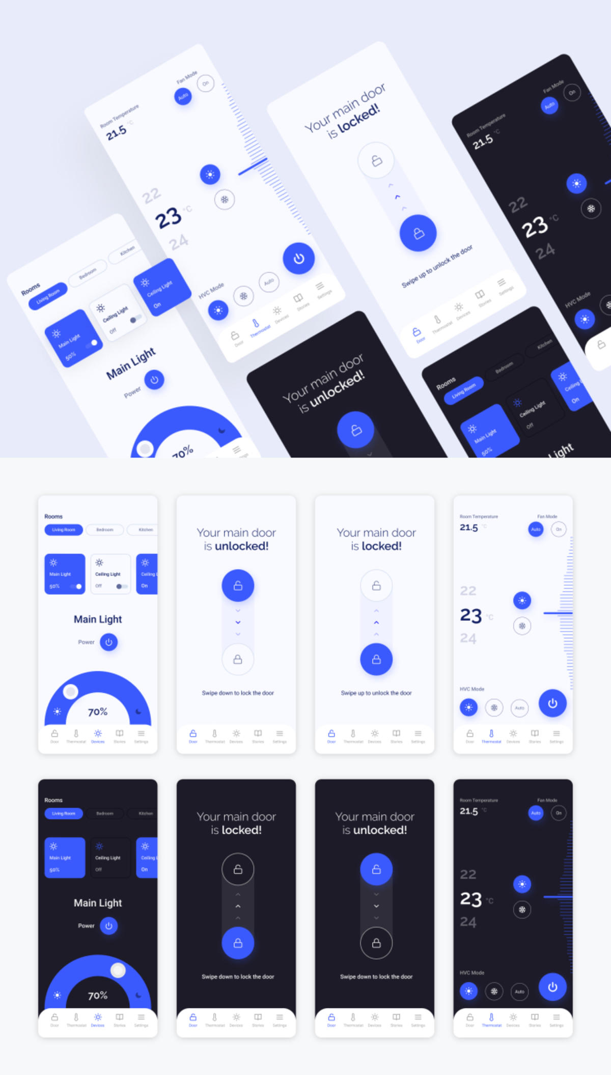 智能家居控制app ui .fig素材下载
