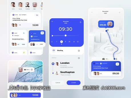 约会app ui .xd素材下载-源文件-素材国度dc10000.com