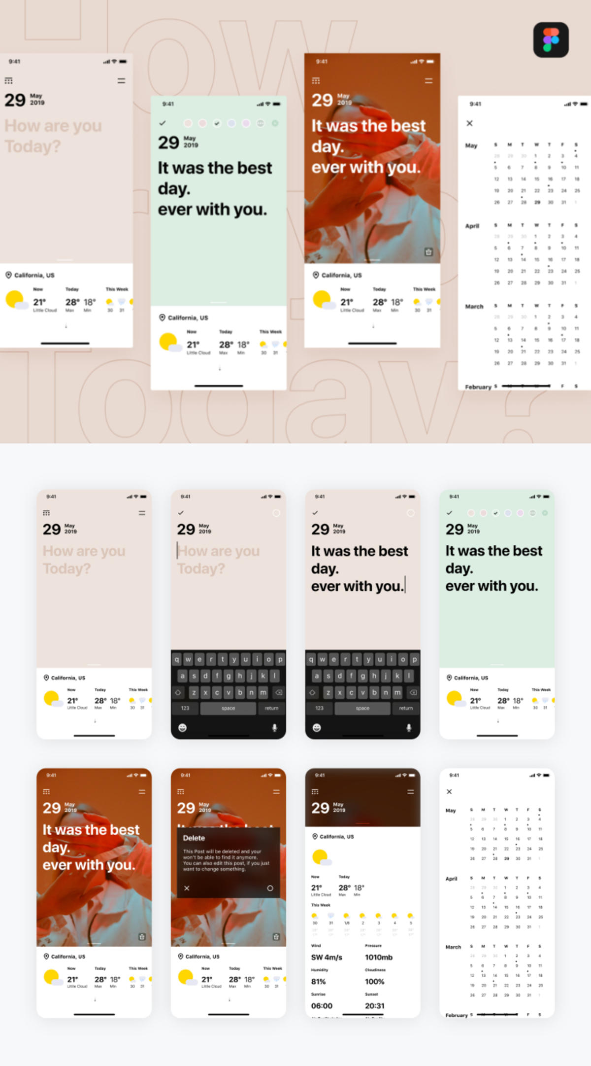 天气app ui .fig素材下载