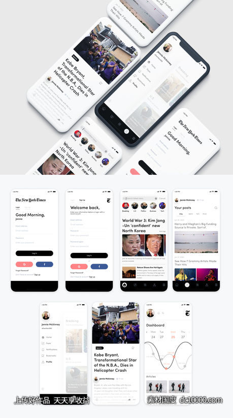 New York Times纽约时报app redesign .fig素材下载-源文件-素材国度dc10000.com