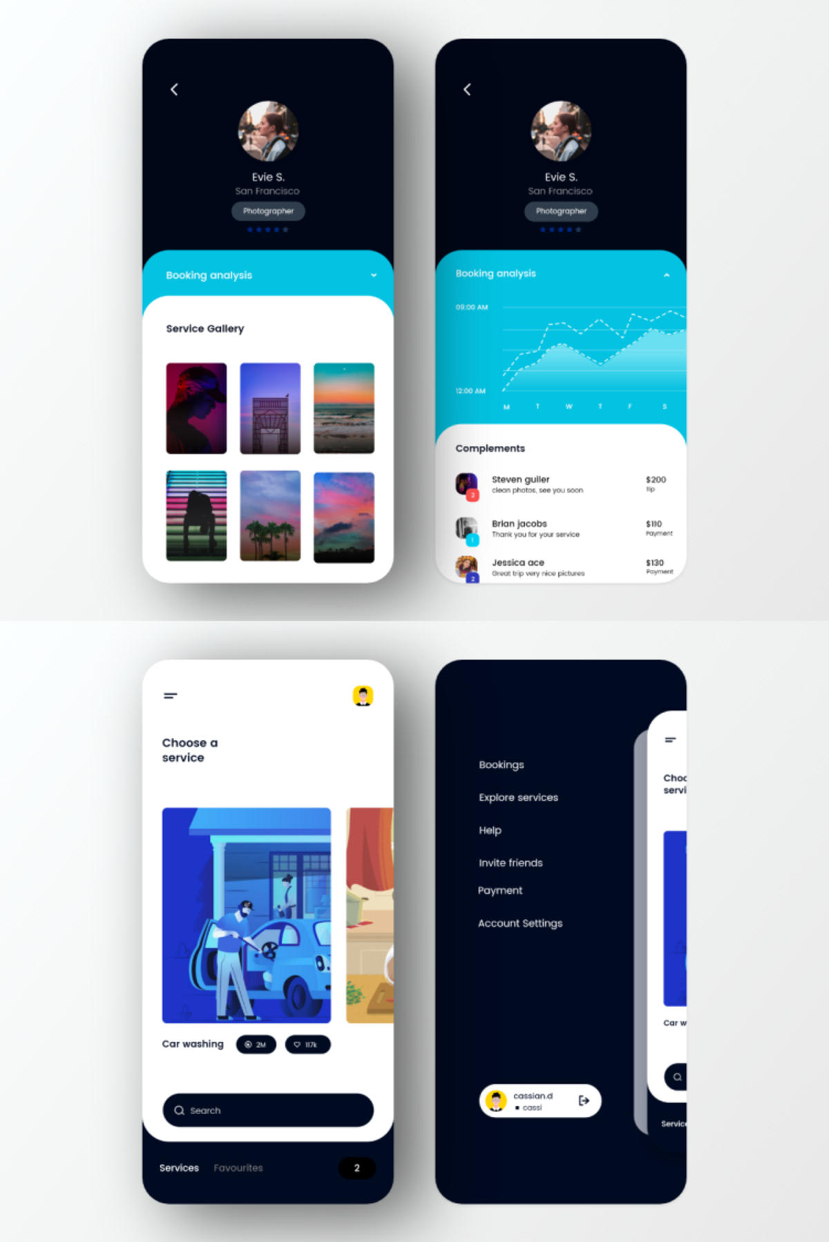 服务订阅app ui .xd素材下载