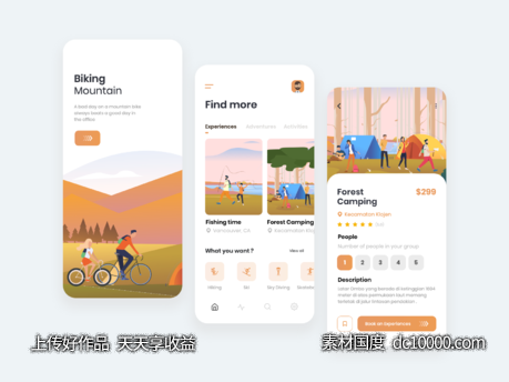 旅游app ui .sketch素材下载-源文件-素材国度dc10000.com