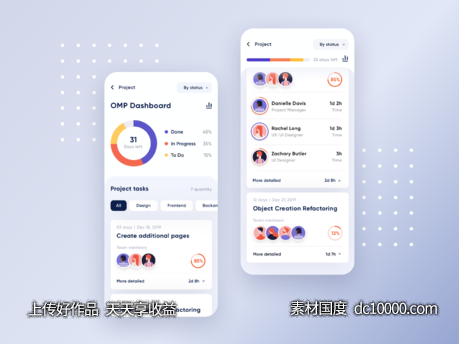 项目管理app ui .sketch素材下载 - 源文件