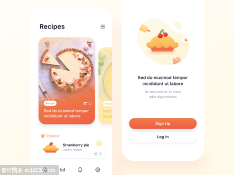 蛋糕店订餐app ui .sketch素材下载 - 源文件