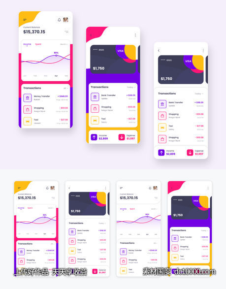 金融app ui .fig素材下载-源文件-素材国度dc10000.com