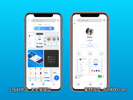 Uplabs ios design .xd素材下载-源文件-素材国度dc10000.com