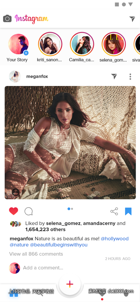 Instagram Redesign .xd素材下载-源文件-素材国度dc10000.com