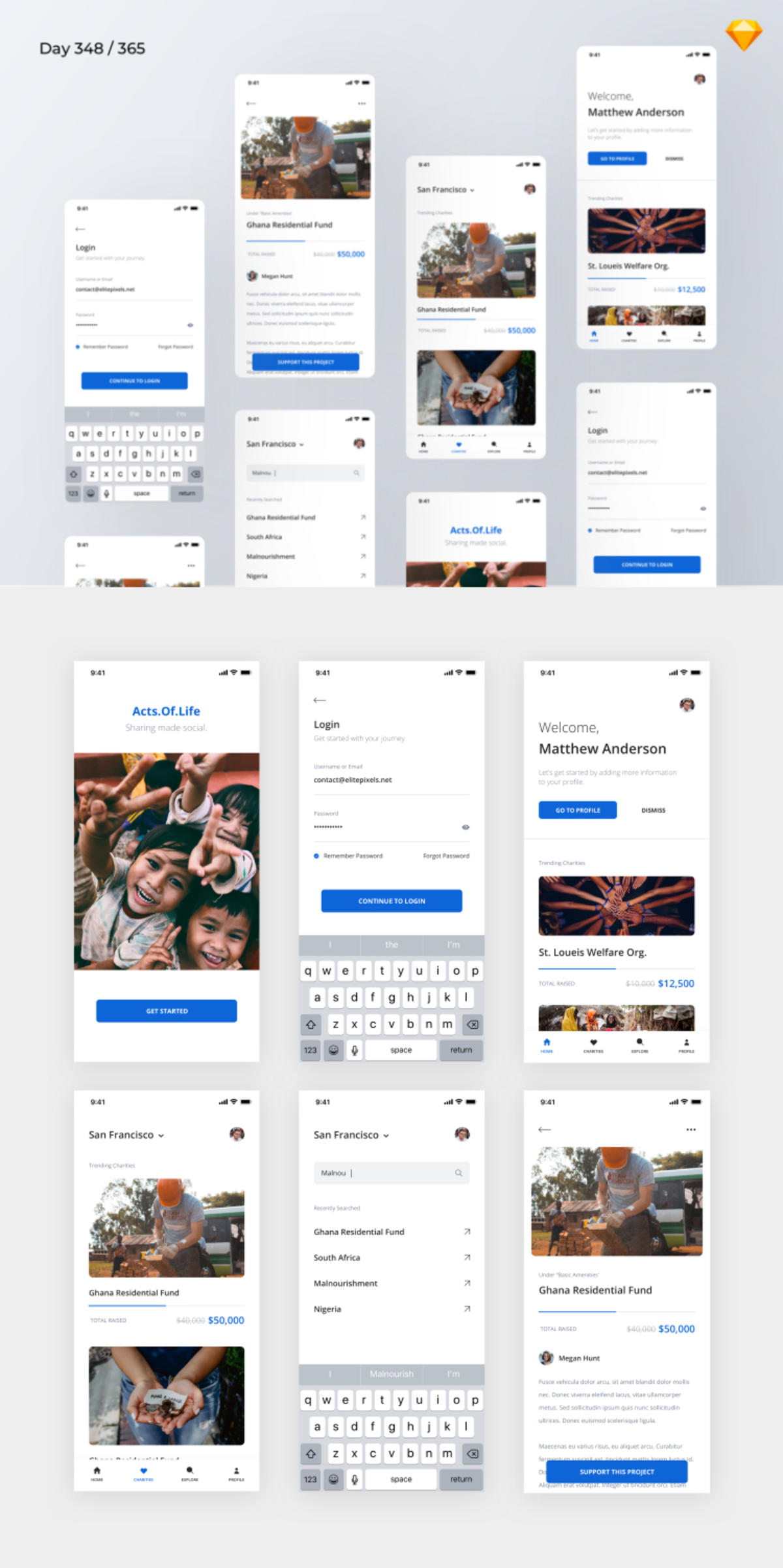 费盈利机构app ui .sketch素材下载