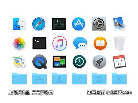 mac os Yosemite 图标集 .sketch素材下载-源文件-素材国度dc10000.com