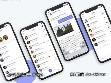 WhatsApp redesign .sketch 下载-源文件-素材国度dc10000.com