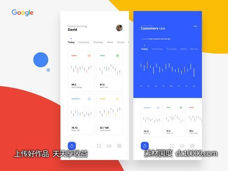Google analytics app concept .psd下载-源文件-素材国度dc10000.com