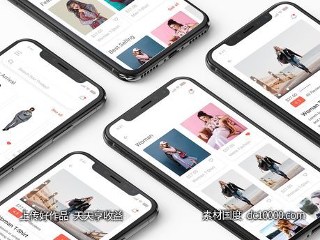 电商app ui .xd素材下载-源文件-素材国度dc10000.com