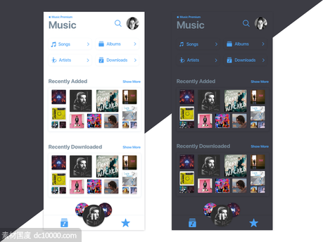 Apple Music App ui .sketch下载 - 源文件