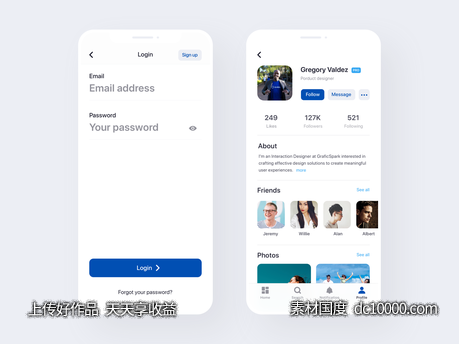 app登录 用户信息页 .sketch下载 - 源文件