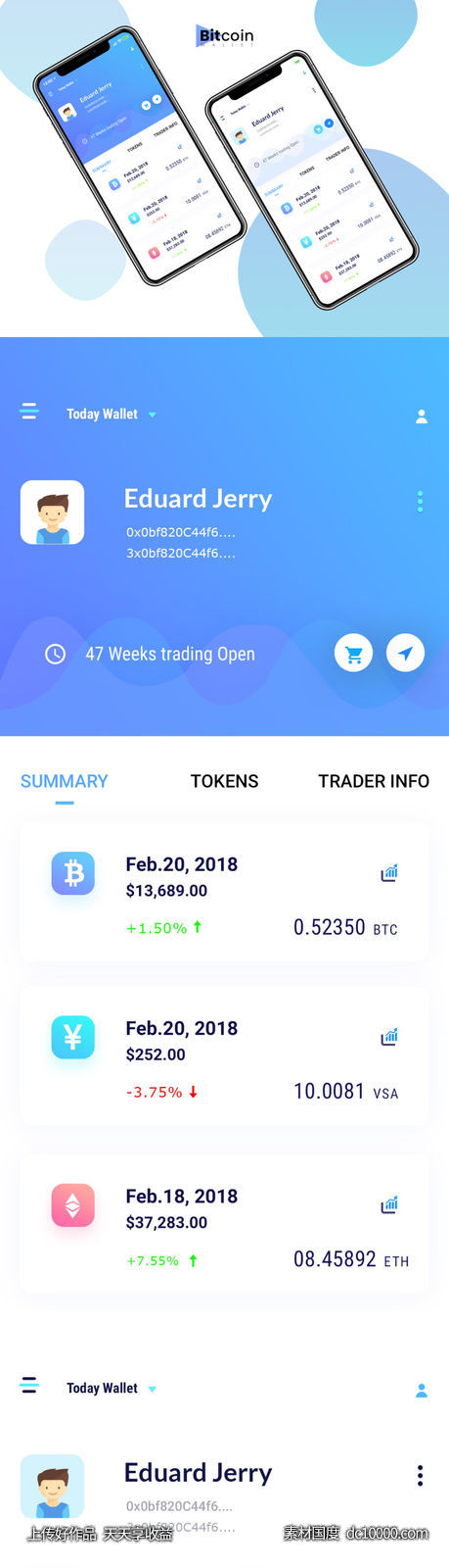 数字货币app ui .sketch素材下载-源文件-素材国度dc10000.com
