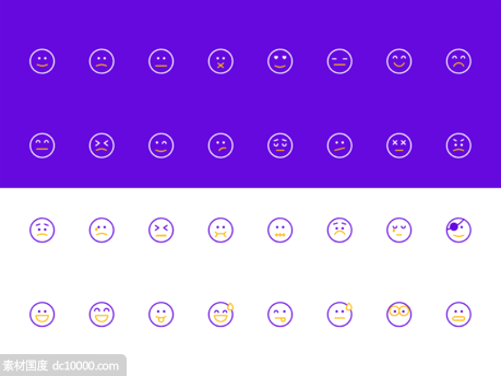 Emoji Icon Set 表情图标集 .ai .xd素材下载 - 源文件