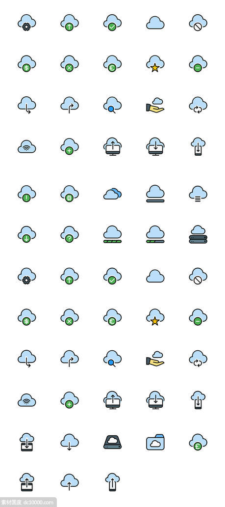 38个云服务相关的图标 .sketch素材下载 - 源文件