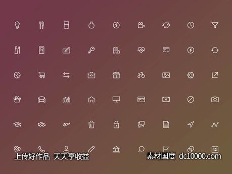 50+ Free Icons psd sketch下载-源文件-素材国度dc10000.com