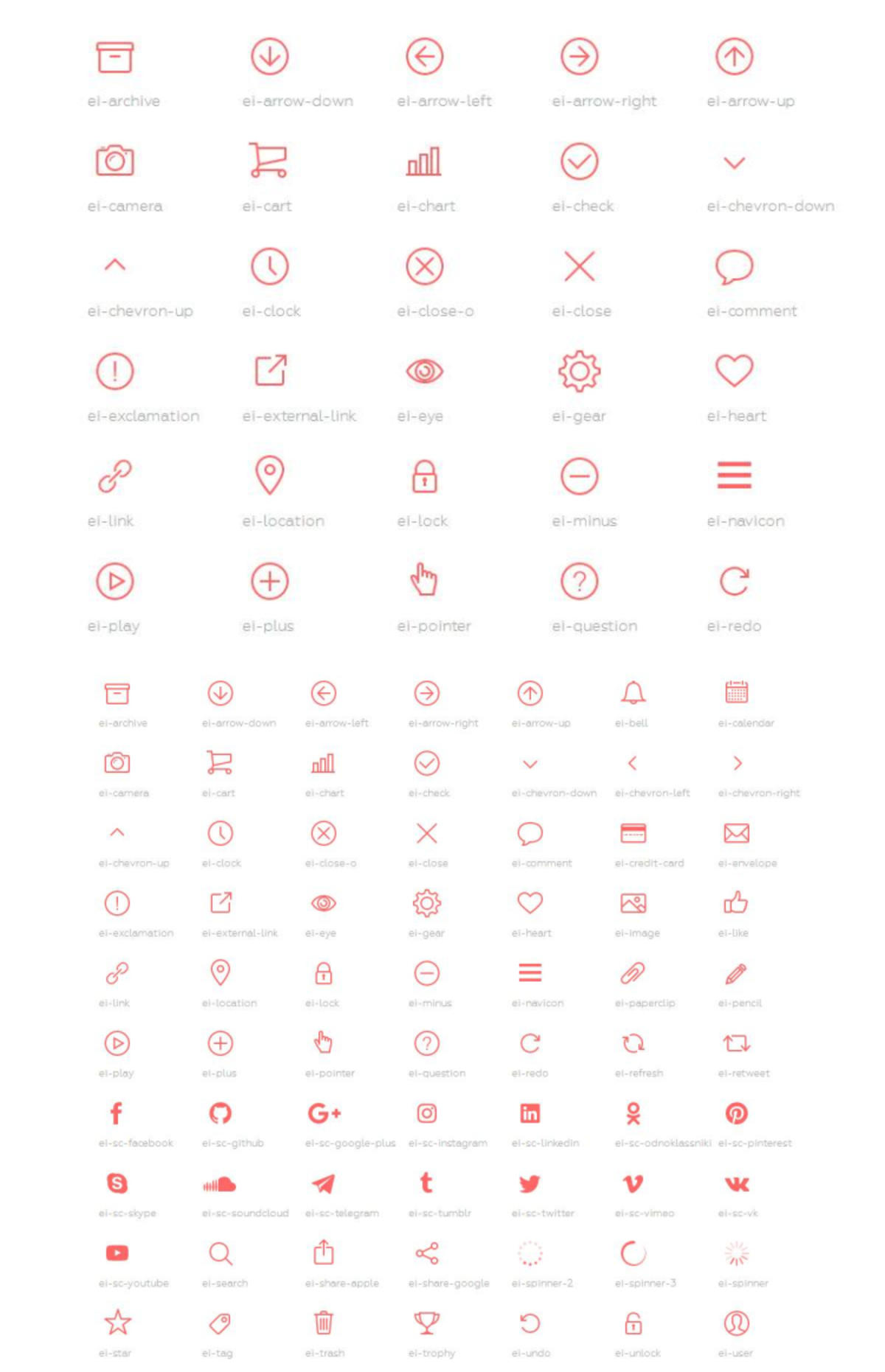 Evil Icons 非常实用的图标集 svg ai sketch格式下载