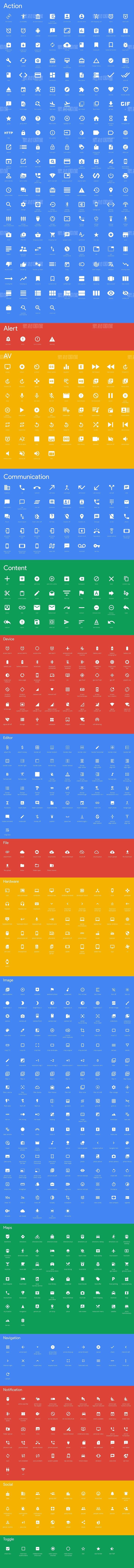 Google Material Icons ai下载