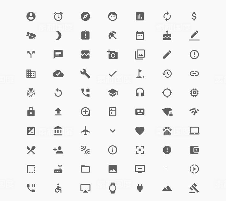 Google Material Icons 图标集 .sketch .svg素材下载