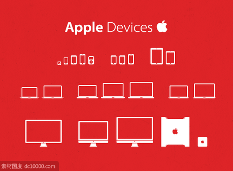 apple 设备图标psd下载 - 源文件