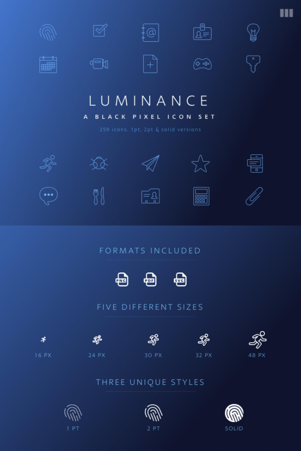 Luminance 实用线型图标 svg png下载