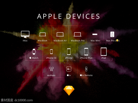 Apple Devices icon 图标sketch下载 - 源文件
