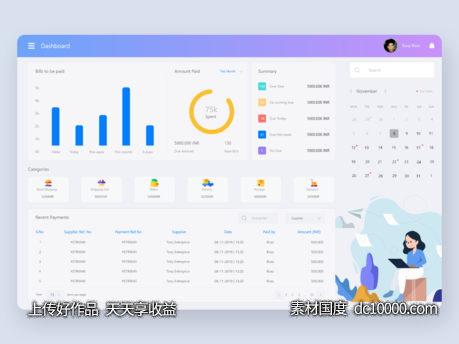 dashboard .xd素材下载-源文件-素材国度dc10000.com