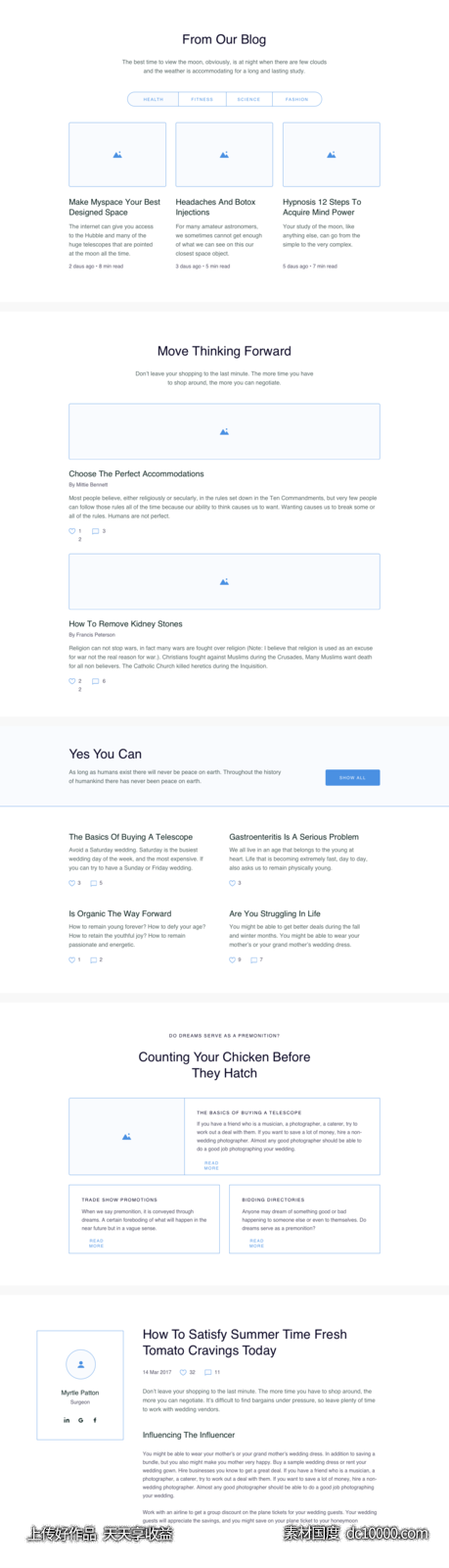 Method Wireframe Kit 网页设计线框图模板 .sketch素材下载-源文件-素材国度dc10000.com