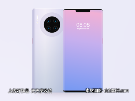 华为Huawei mate 30 mockup .xd .psd .ai素材下载-源文件-素材国度dc10000.com